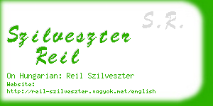 szilveszter reil business card